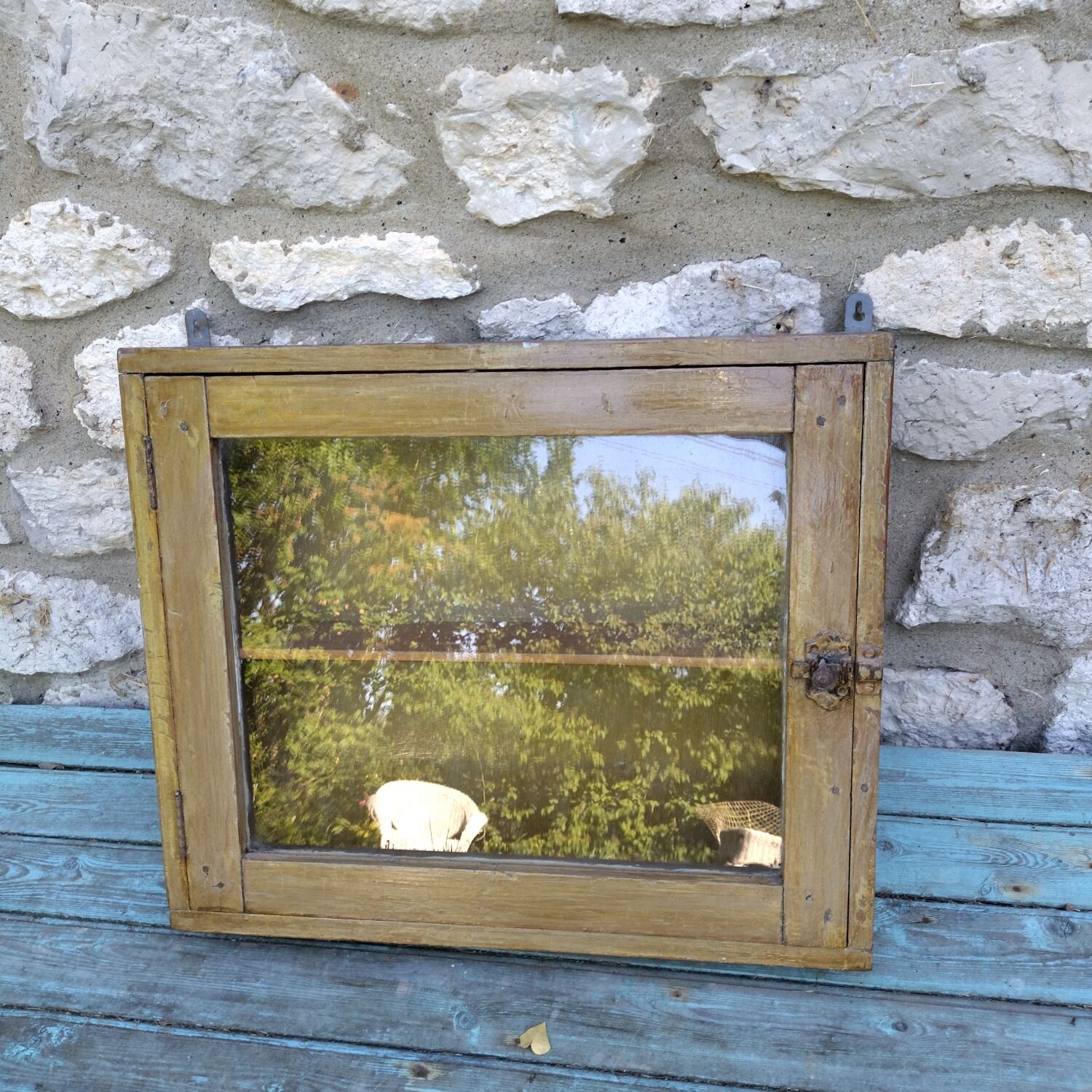 Vitrine étagère de droguerie ncienne
