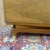 Art Deco 3-door walnut wardrobe - 1930s