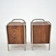 1940s Pair of Bauhaus Bedside Tables, Czechoslovakia