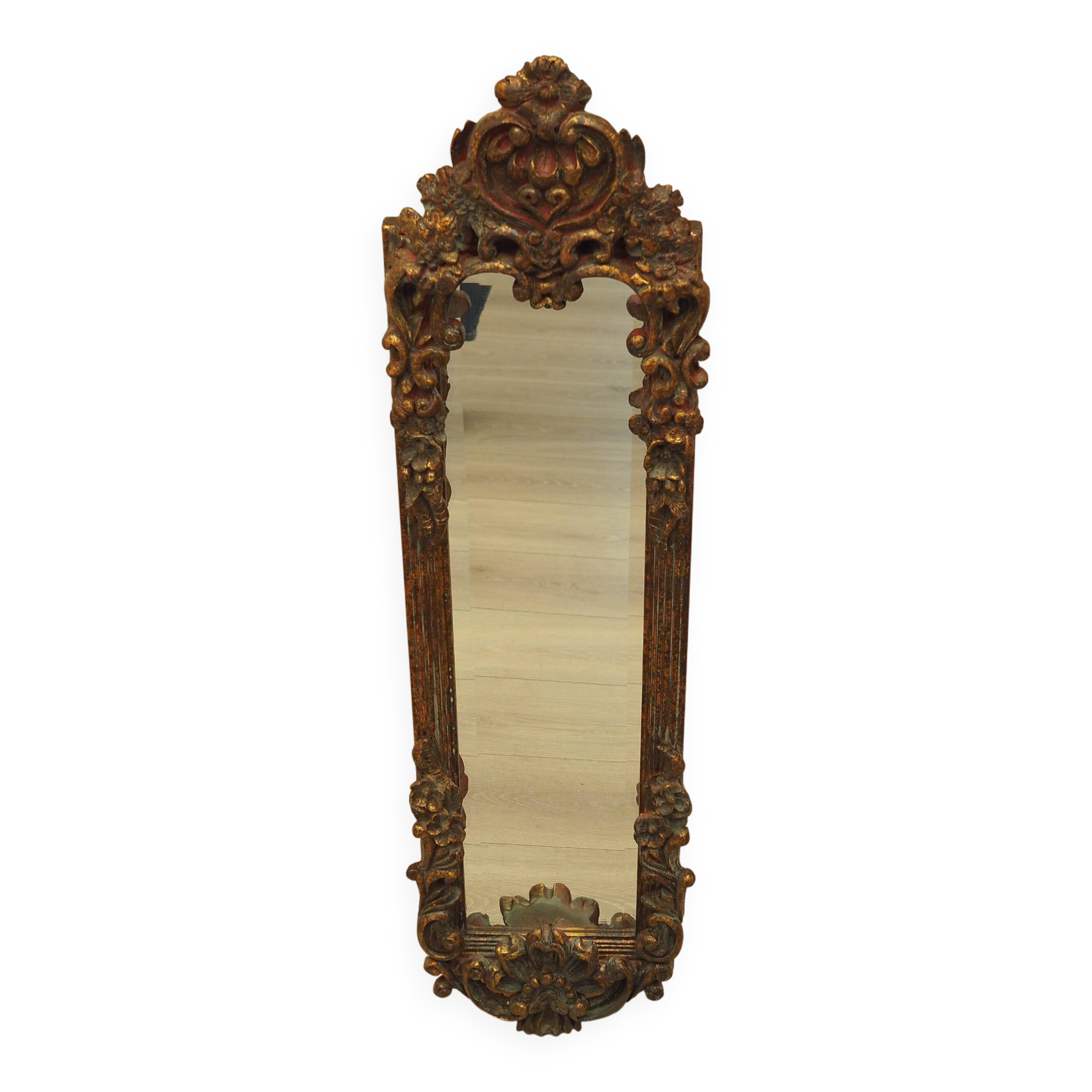 Mirror in a wooden frame, Italian design, 1960s, production: Italy