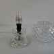Vintage Czech Cut Crystal Table Lamp
