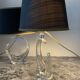 Pair of Saint Louis crystal lamps from the 1950s-60s.
