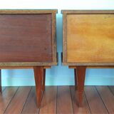 Pair of vintage bedsides