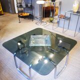 Italian design coffee table, Bauhaus style, 70s