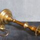 Old solid brass lamp base