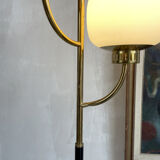 Stilnovo, floor lamp with three opalines, Italy 1950