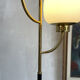 Stilnovo, floor lamp with three opalines, Italy 1950