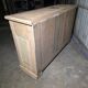 19th-century buffet in solid fir with a chevron top (shallow)