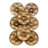 Assiettes à huîtres en grès