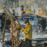 Oil on canvas “Concarneau”, signed S. Blaszczyk – 1991