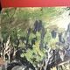 oil on panel Luxurious Waterfall Langevin La Réunion signed Smith