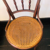 Pair of bistro chairs signed Thonet