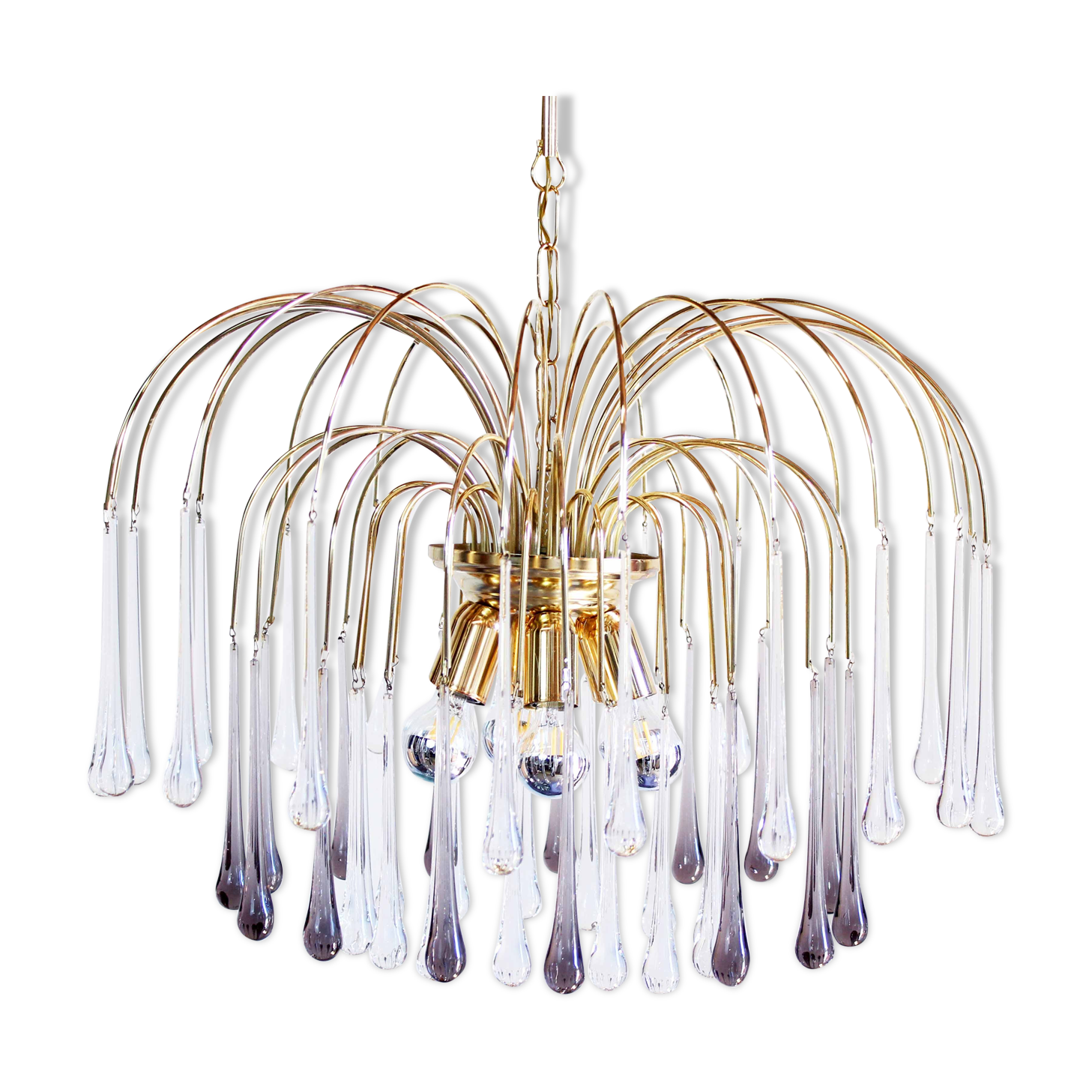 Paolo Venini's "drops" chandelier for Eurolux
