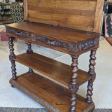 Oak serving console