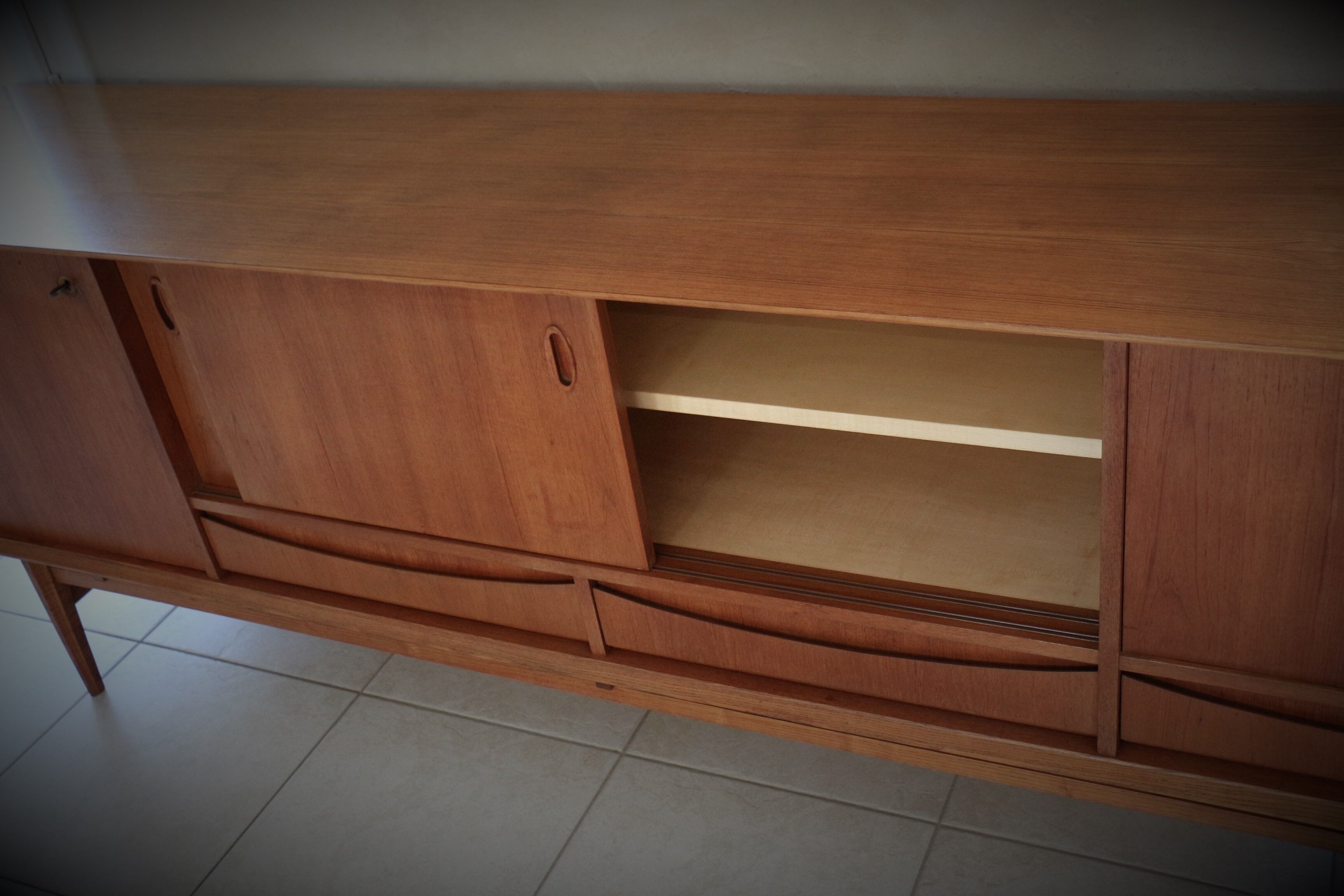 Scandinavian sideboard in vintage teak