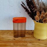 Orange plastic pouring box