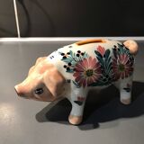 Quimper earthenware piggy bank