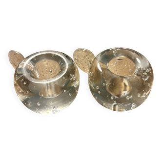 Pair of candlesticks signed Schneider – bullicante