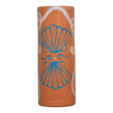 Sea shells - terracotta ceramic vase