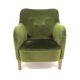Scandinavian velvet armchair, suede, 1950