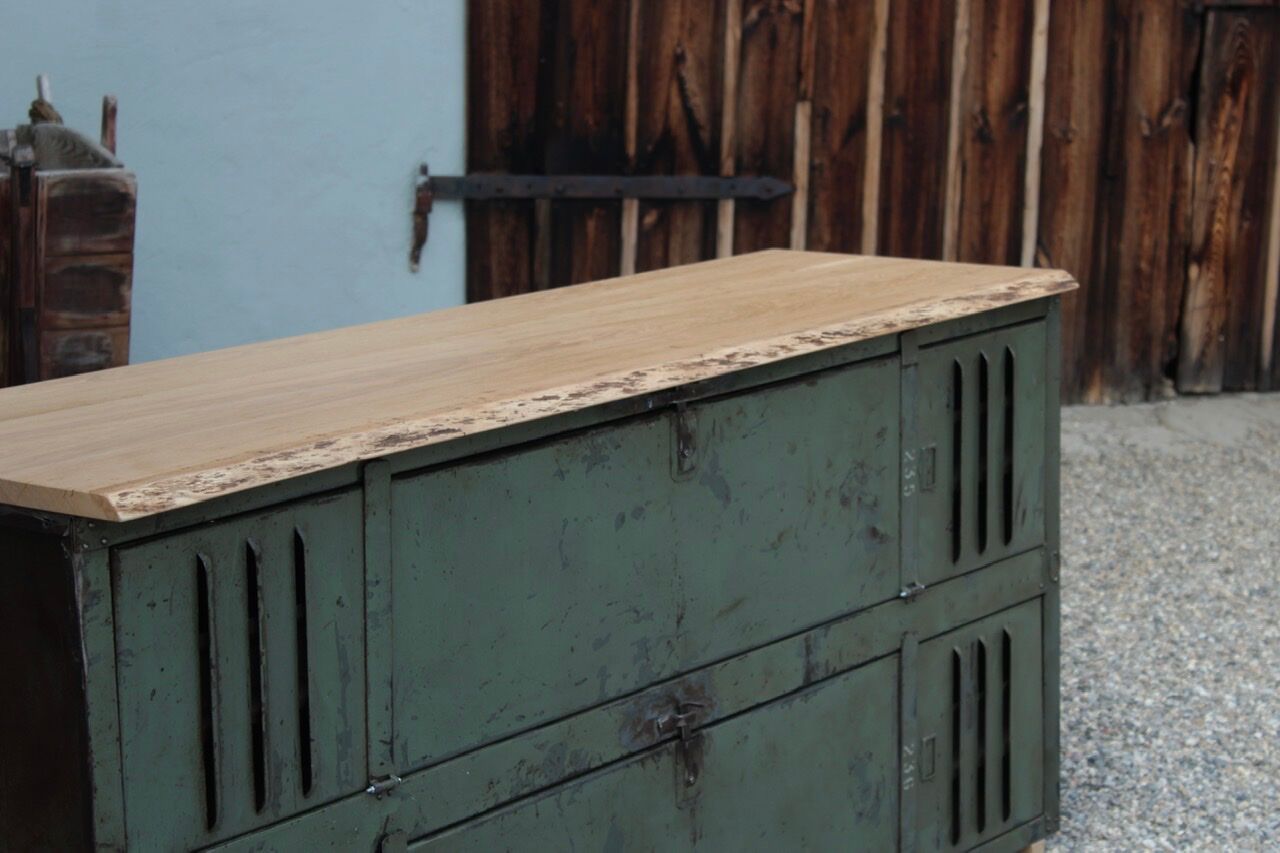 Restored metal furniture