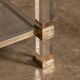20thC French Brass & Lucite Console Table By Pierre Vandel c.1970
