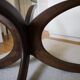 Table basse en verre et en bois