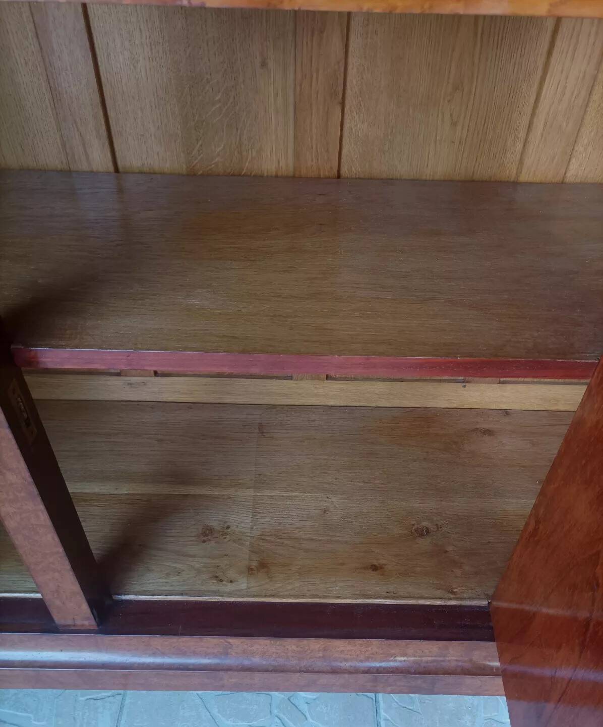 Empire style sideboard in speckled precious wood