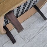 1970s, Danish highback armchair, original condition, furniture velour.