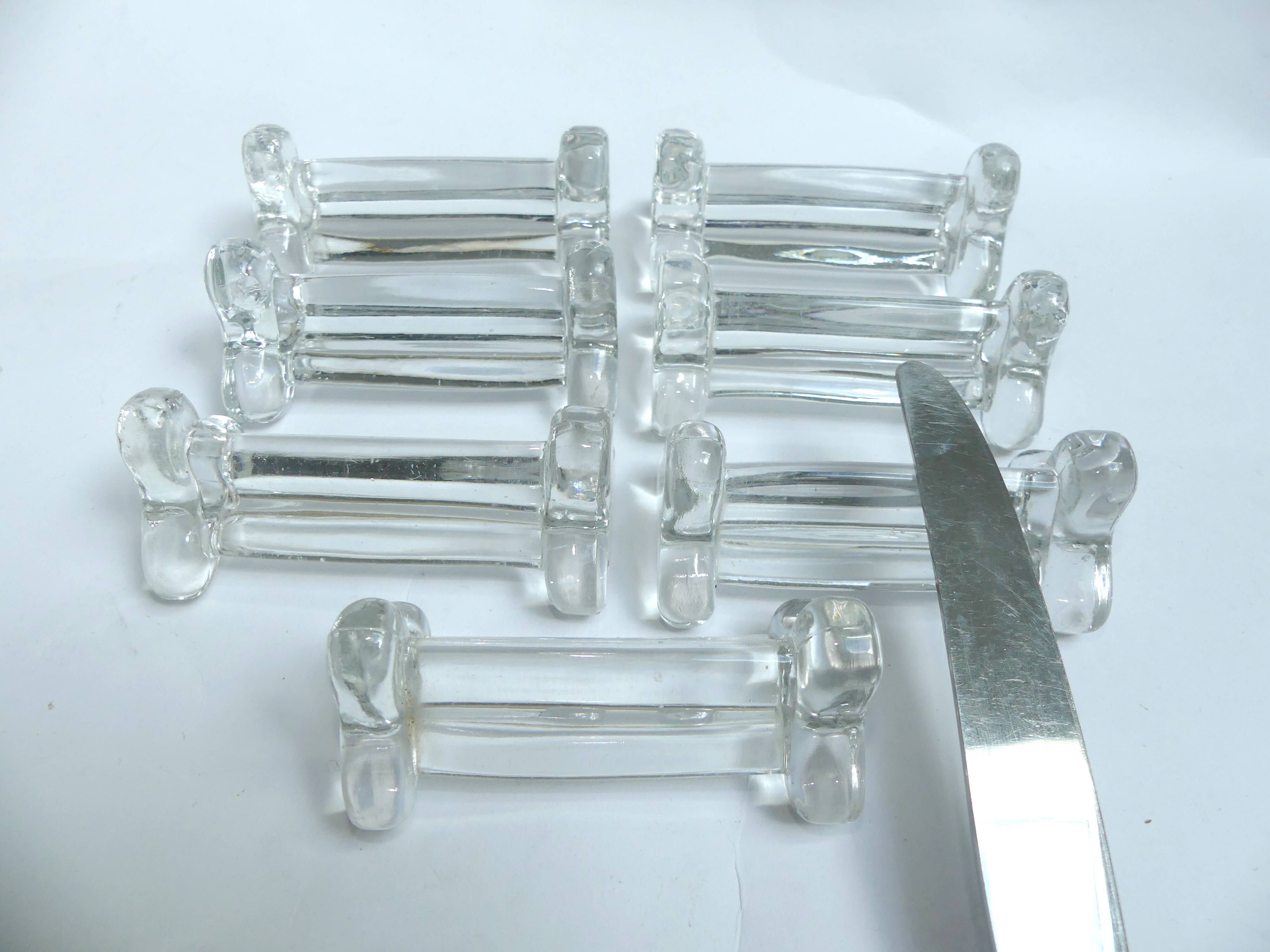 7 glass knife holders