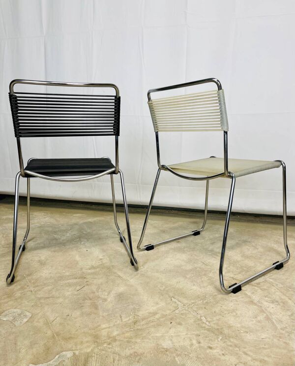 Paire de chaises scoubidou enfant
