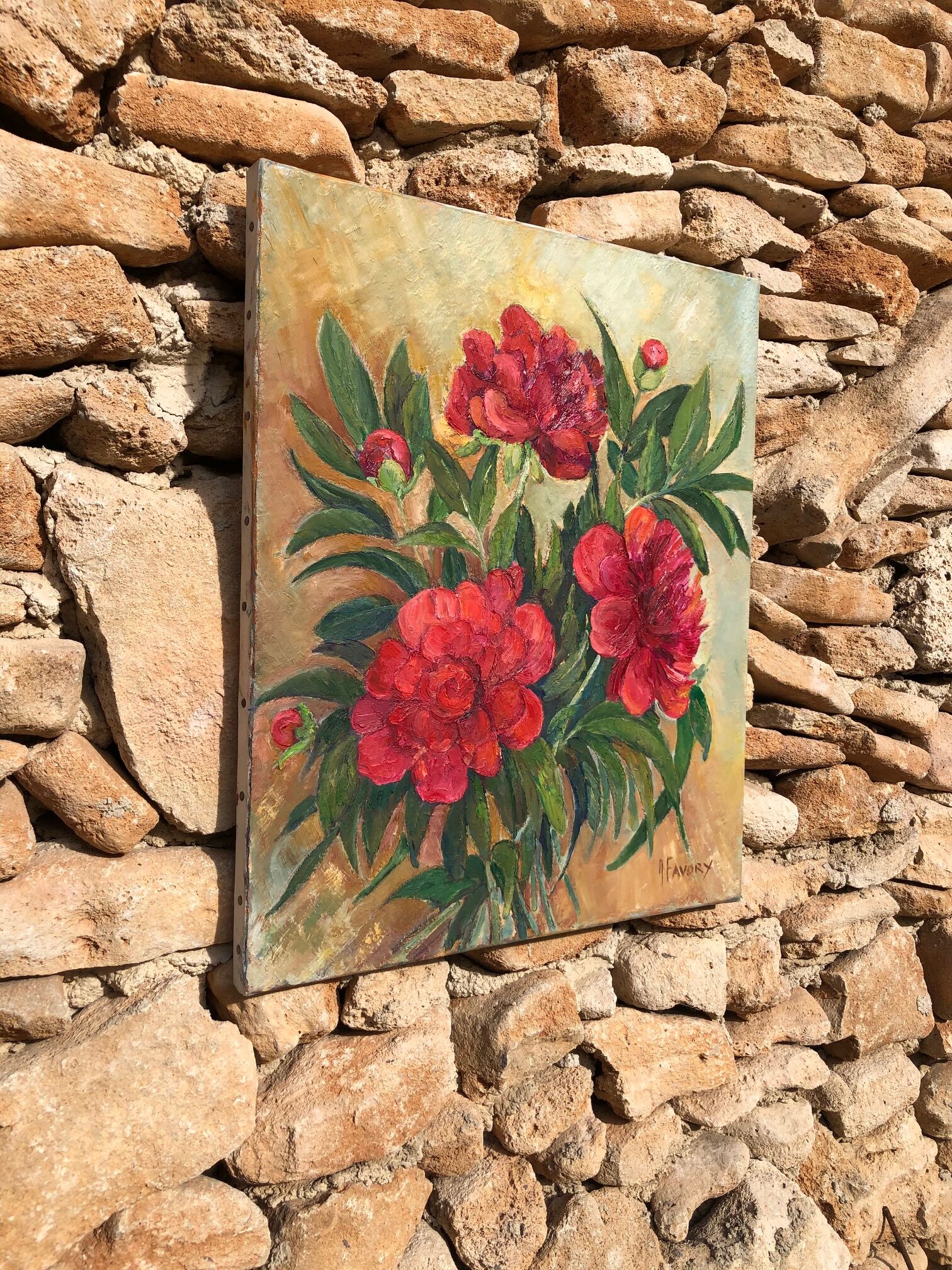 Toile bouquet de fleurs