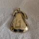 Vintage gold brass and cloisonné enamel pear trinket dish - 60s/70s