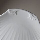 3 vintage flat plates with scallop shells, fine Limoges porcelain