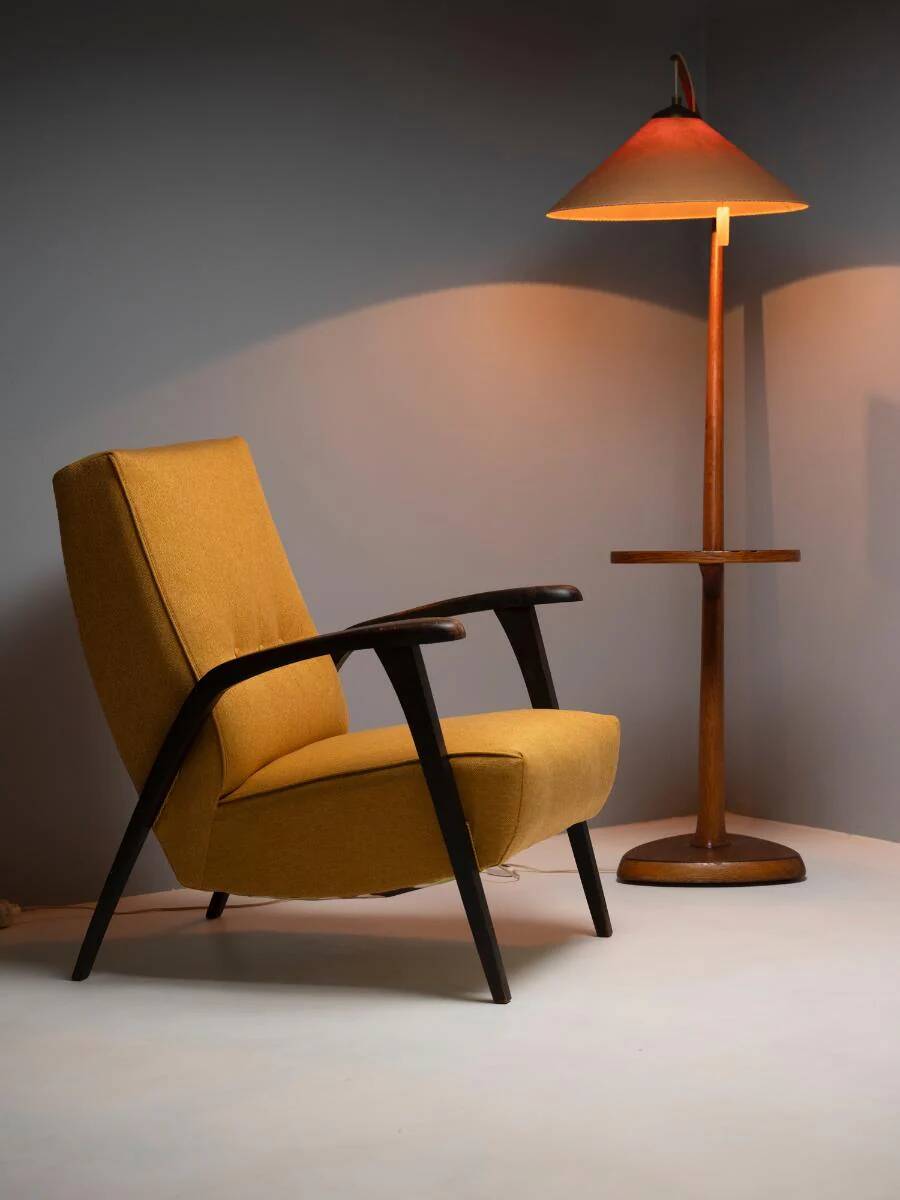Armchair, attributed to Krásná jizba / ÚLUV, 1950s–1960s, Czechoslovakia
