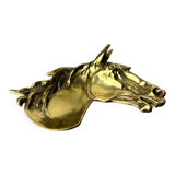 Regency horse tray in bronze, Italy, 1970s