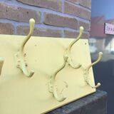 Industrial wall coat holder