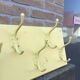 Industrial wall coat holder