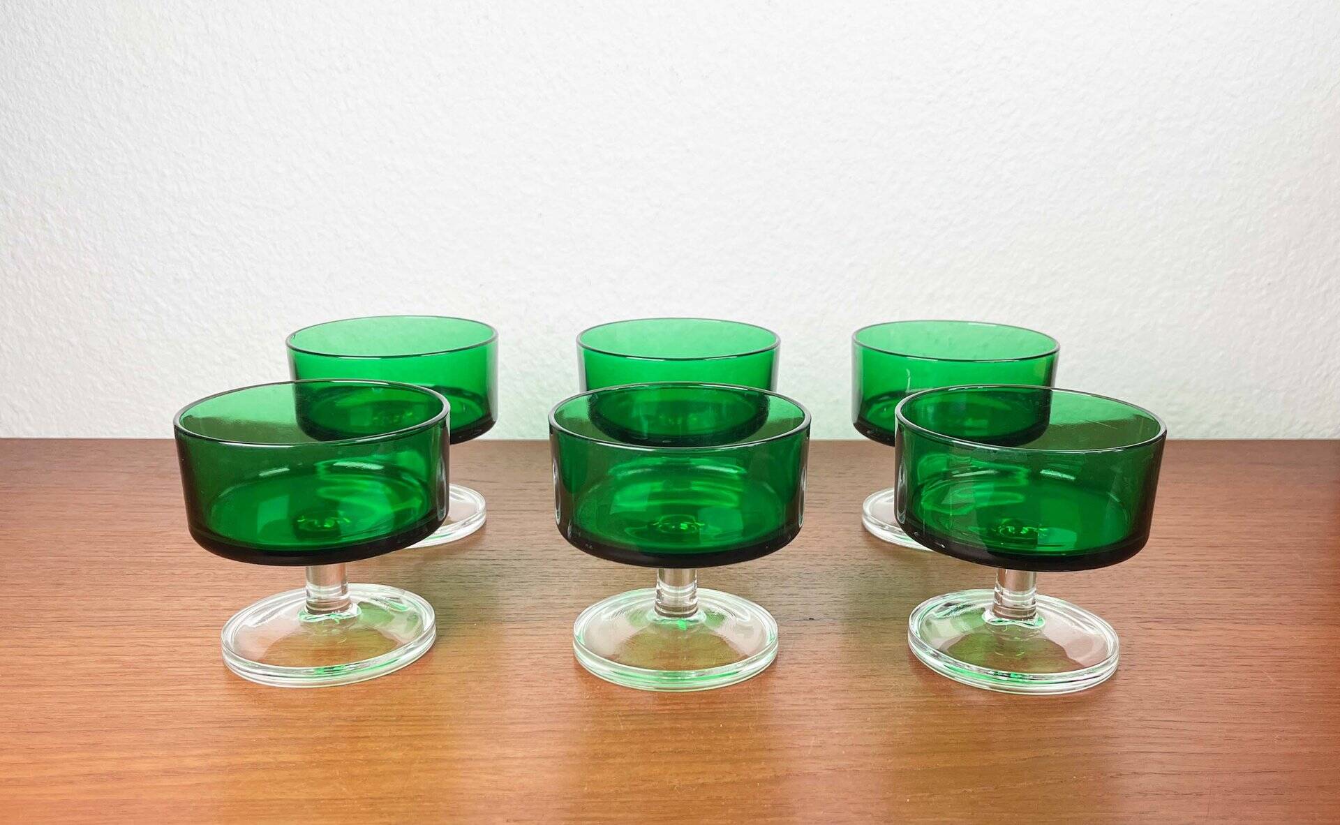 Vintage drinking glasses by Luminarc, 1970s, set of 6.