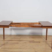 Table à manger extensible en teck et palissandre des années 1960, Danemark.