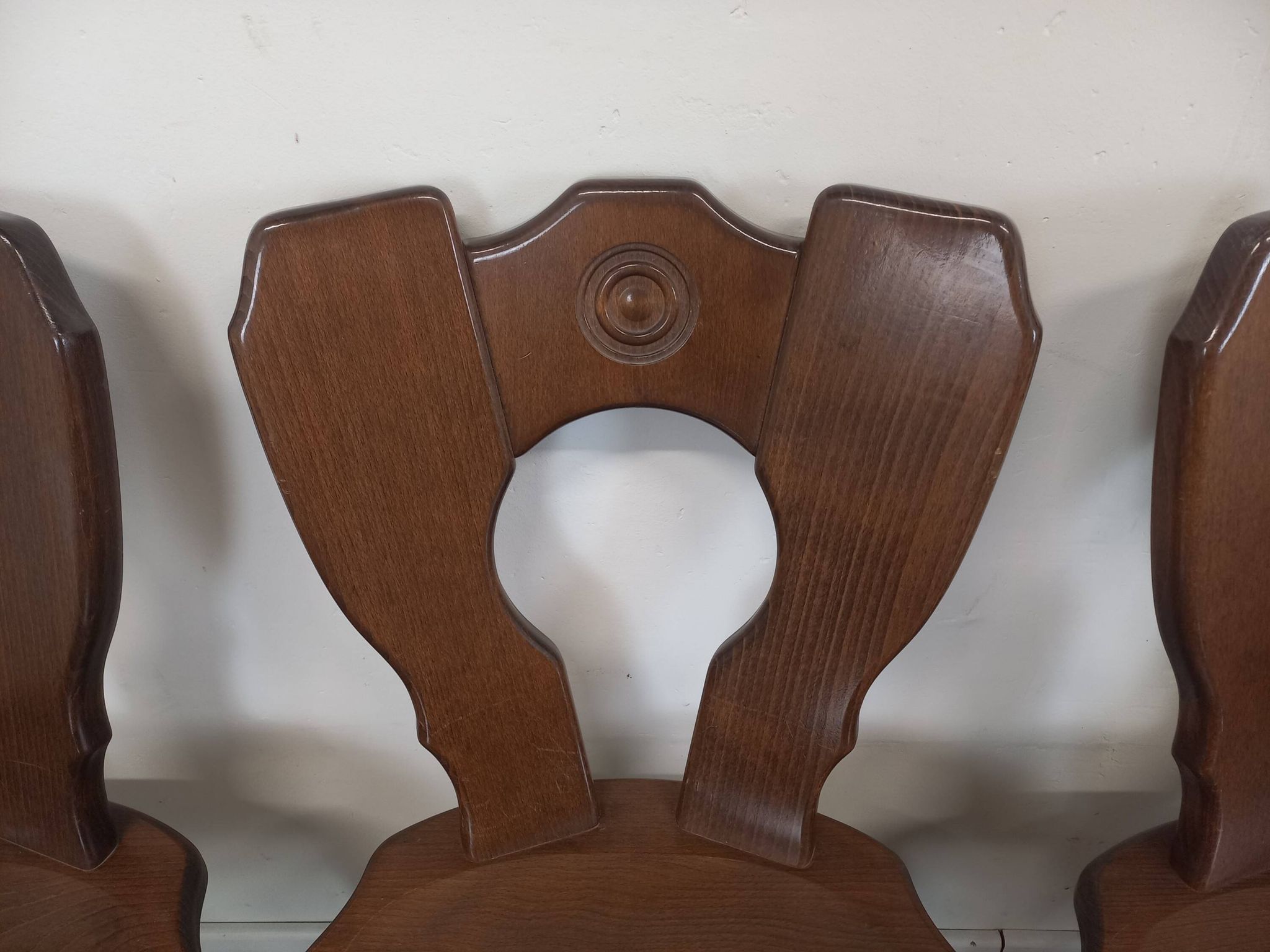 Set of 6 brutalist bistro chairs