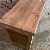 Vintage Parisian buffet made of raw wood