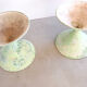 Pair of Eternit planters Diabolo design Anton Bee assisté de Guhl, Eternit