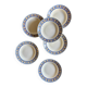Set of 6 antique deep plates - Robinson de Badonvillier