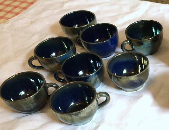 Flamed sandstone of Rambervillers tea service