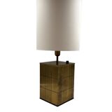 Hollywood regency brass table lamp base, Romeo Rega Italy, 1970s
