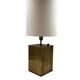Hollywood regency brass table lamp base, Romeo Rega Italy, 1970s