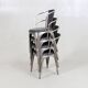 Industrial-Design Chairs (Set of 6) — Metal & Wood — Timeless Workshop Aest