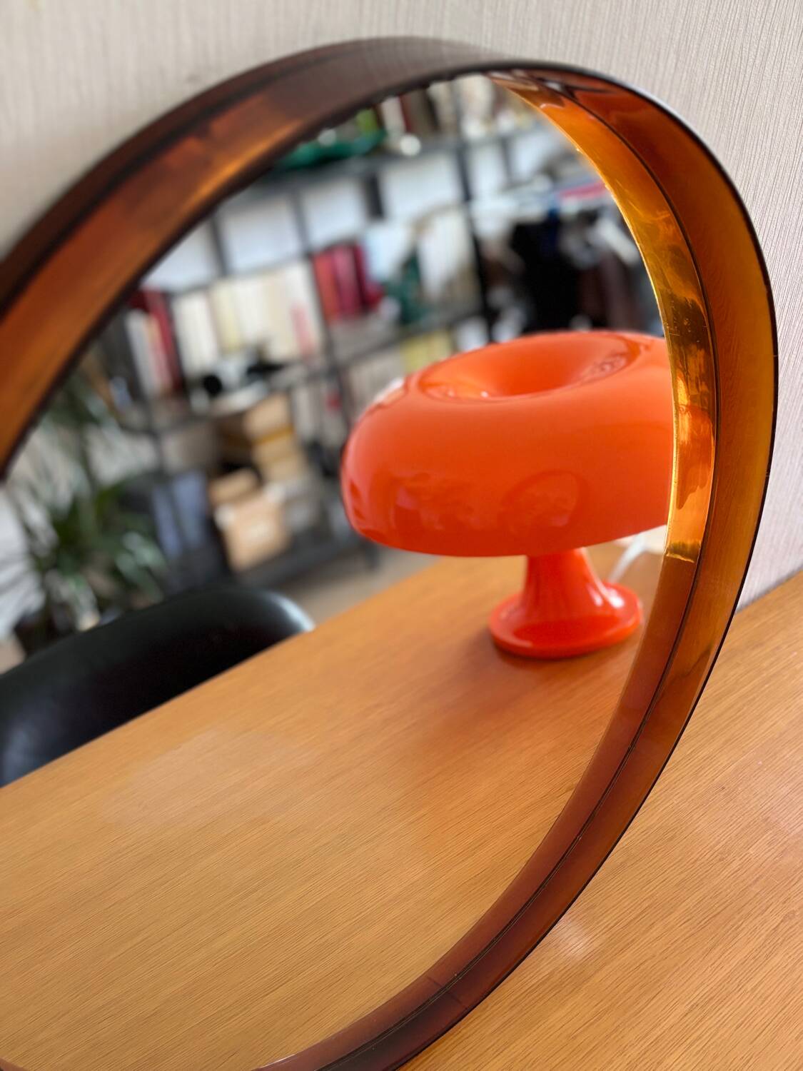 Syla vintage round mirror