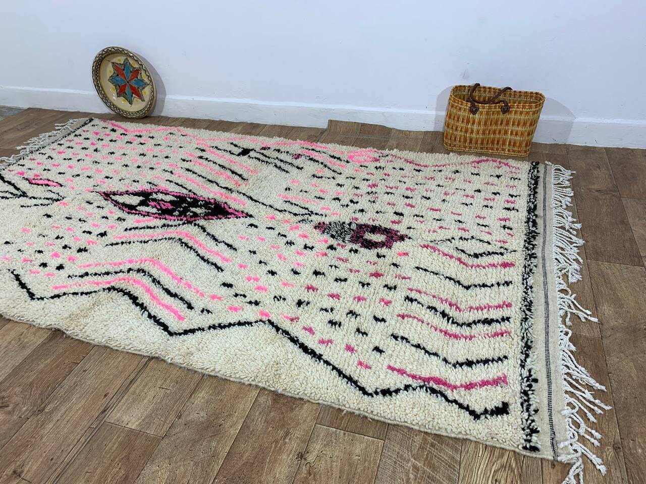 Handmade Moroccan Berber rug 255 X 146 CM